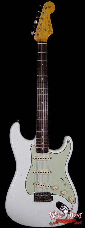 Fender Custom Shop 1961 Stratocaster Jouneyman Relic with Dirty Neck Slab Rosewood Board Olympic White
