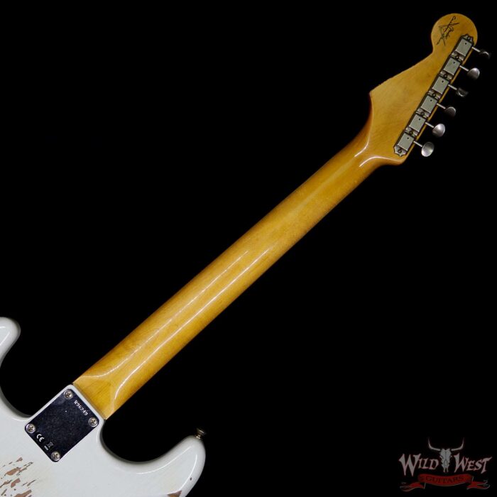 Fender Custom Shop 1961 Stratocaster Relic Rosewood Fingerboard Olympic White - Image 11