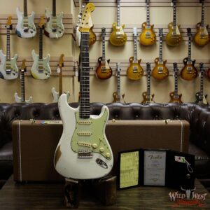 Fender Custom Shop 1961 Stratocaster Relic Rosewood Fingerboard Olympic White - Image 13