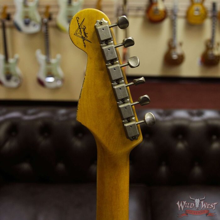Fender Custom Shop 1961 Stratocaster Relic Rosewood Fingerboard Olympic White - Image 10