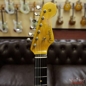 Fender Custom Shop 1961 Stratocaster Relic Rosewood Fingerboard Olympic White - Image 8