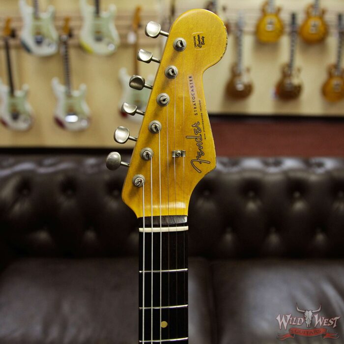 Fender Custom Shop 1961 Stratocaster Relic Rosewood Fingerboard Olympic White - Image 8