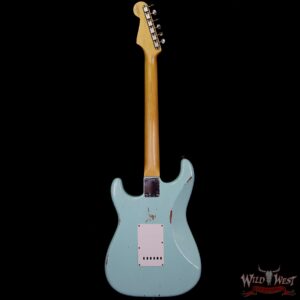 2018 Fender Custom Shop 1961 Stratocaster Relic Rosewood Slab Fingerboard Surf Green - Image 6