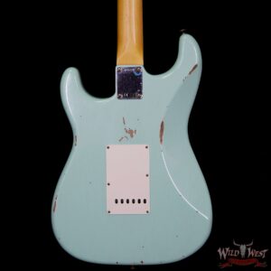 2018 Fender Custom Shop 1961 Stratocaster Relic Rosewood Slab Fingerboard Surf Green - Image 7