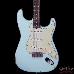 2018 Fender Custom Shop 1961 Stratocaster Relic Rosewood Slab Fingerboard Surf Green - Image 3