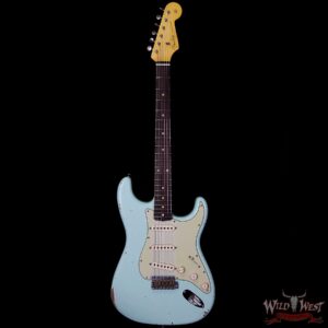 2018 Fender Custom Shop 1961 Stratocaster Relic Rosewood Slab Fingerboard Surf Green - Image 5