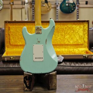 2018 Fender Custom Shop 1961 Stratocaster Relic Rosewood Slab Fingerboard Surf Green - Image 14