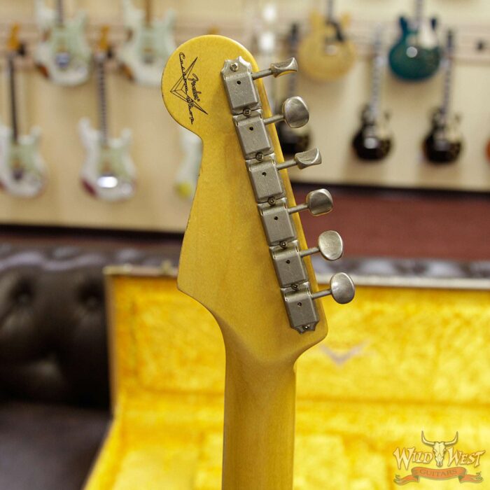 2018 Fender Custom Shop 1961 Stratocaster Relic Rosewood Slab Fingerboard Surf Green - Image 13