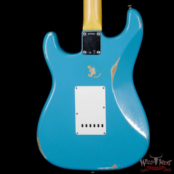 2018 Fender Custom Shop 1961 Stratocaster Relic Rosewood Slab Fingerboard Taos Turquoise - Image 7