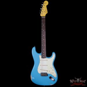 2018 Fender Custom Shop 1961 Stratocaster Relic Rosewood Slab Fingerboard Taos Turquoise - Image 5
