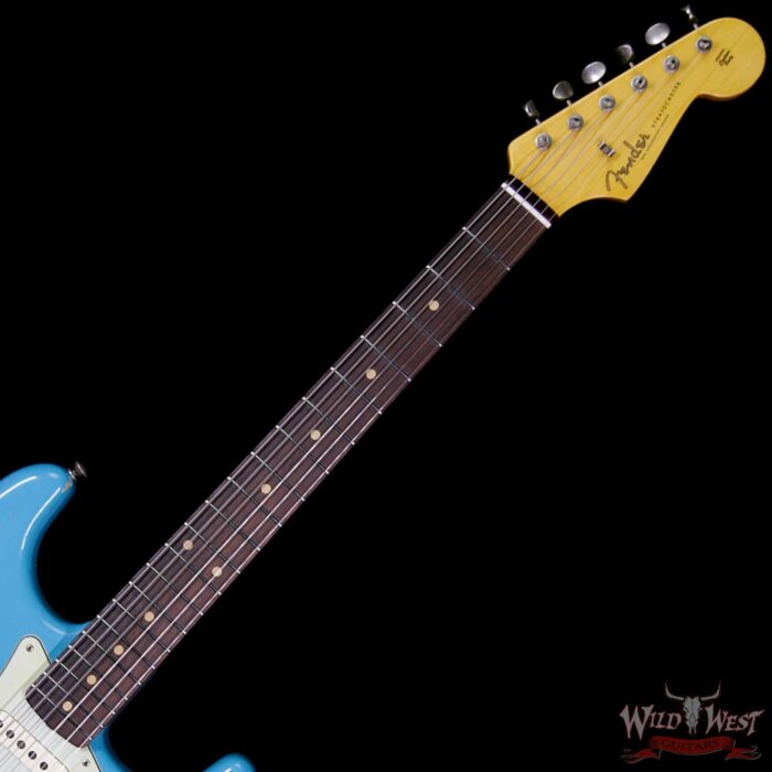 2018 Fender Custom Shop 1961 Stratocaster Relic Rosewood Slab Fingerboard Taos Turquoise - Image 9