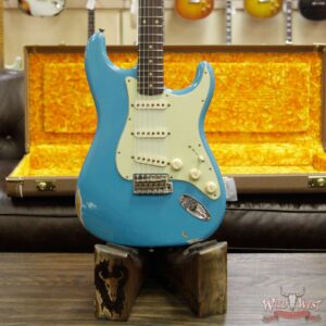 2018 Fender Custom Shop 1961 Stratocaster Relic Rosewood Slab Fingerboard Taos Turquoise - Image 13