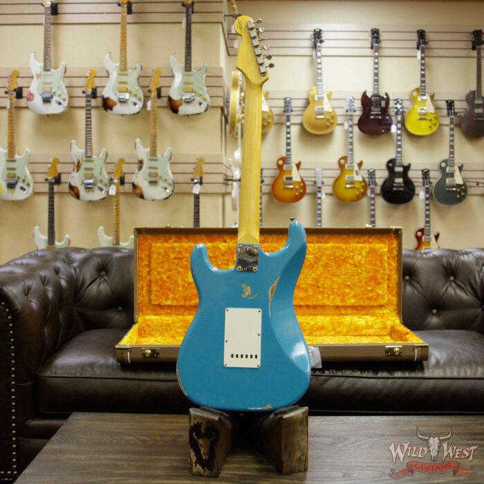 2018 Fender Custom Shop 1961 Stratocaster Relic Rosewood Slab Fingerboard Taos Turquoise - Image 14