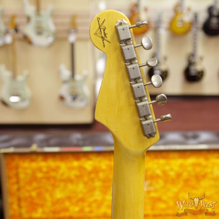 2018 Fender Custom Shop 1961 Stratocaster Relic Rosewood Slab Fingerboard Taos Turquoise - Image 10