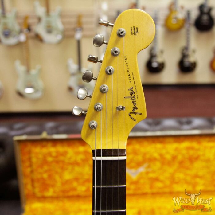 2018 Fender Custom Shop 1961 Stratocaster Relic Rosewood Slab Fingerboard Taos Turquoise - Image 8