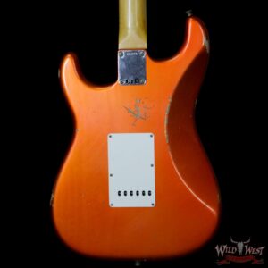 Fender Custom Shop 1962 Stratocaster Relic HSS EVH Bridge Pickup Rosewood Fingerboard Orange - Image 7