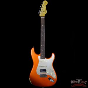 Fender Custom Shop 1962 Stratocaster Relic HSS EVH Bridge Pickup Rosewood Fingerboard Orange - Image 5