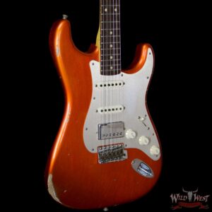 Fender Custom Shop 1962 Stratocaster Relic HSS EVH Bridge Pickup Rosewood Fingerboard Orange - Image 4