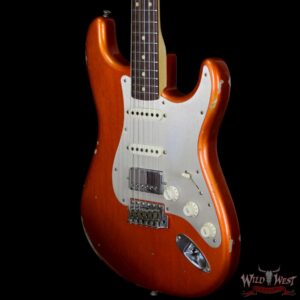 Fender Custom Shop 1962 Stratocaster Relic HSS EVH Bridge Pickup Rosewood Fingerboard Orange - Image 2
