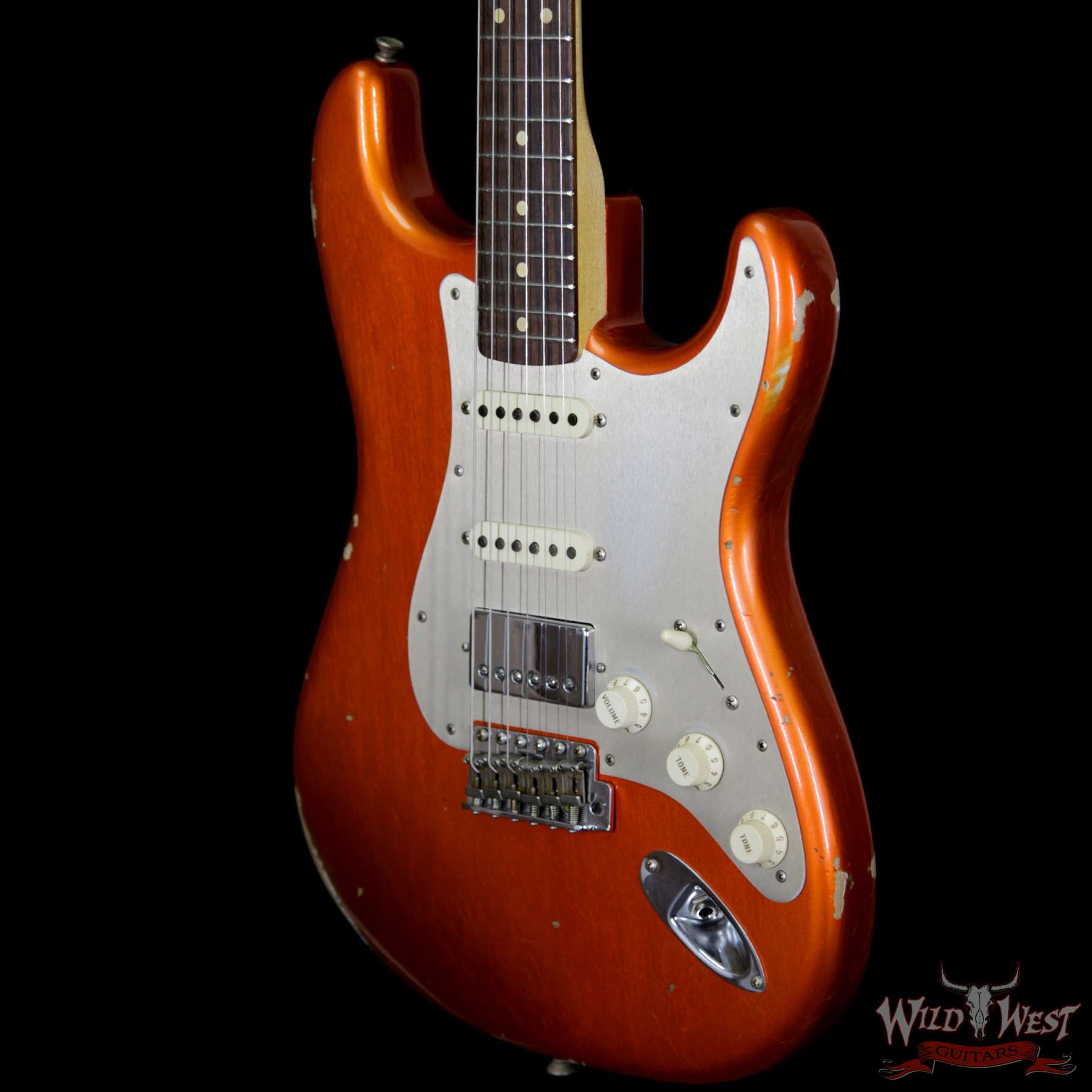 fender-1962strat-relic-hss-orange-r92681-br__wwg.jpg Fender Custom Shop 1962 Stratocaster Relic HSS EVH Bridge Pickup Rosewood Fingerboard Orange - Image 2