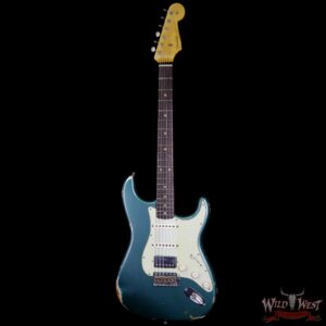 Fender Custom Shop 1962 Stratocaster HSS EVH Pickup Relic Rosewood Fingerboard Sherwood Green Metallic - Image 3