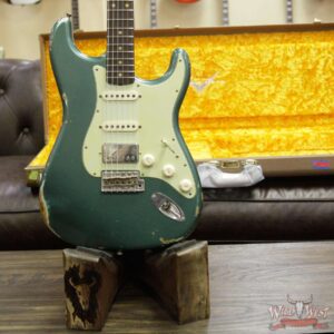 Fender Custom Shop 1962 Stratocaster HSS EVH Pickup Relic Rosewood Fingerboard Sherwood Green Metallic - Image 6