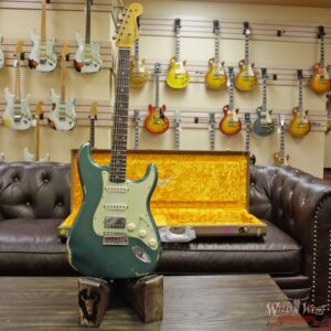 Fender Custom Shop 1962 Stratocaster HSS EVH Pickup Relic Rosewood Fingerboard Sherwood Green Metallic - Image 4
