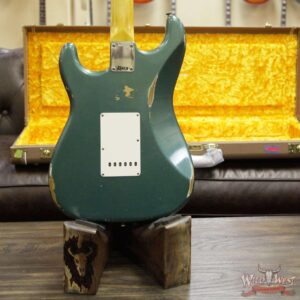 Fender Custom Shop 1962 Stratocaster HSS EVH Pickup Relic Rosewood Fingerboard Sherwood Green Metallic - Image 9