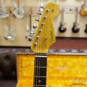 Fender Custom Shop 1962 Stratocaster HSS EVH Pickup Relic Rosewood Fingerboard Sherwood Green Metallic - Image 5