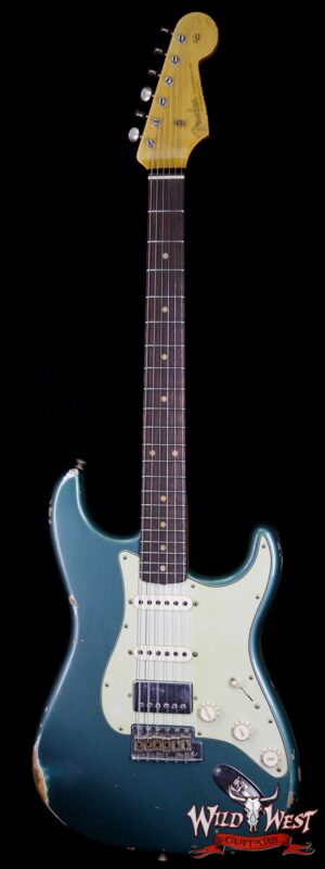 Fender Custom Shop 1962 Stratocaster HSS EVH Pickup Relic Rosewood Fingerboard Sherwood Green Metallic