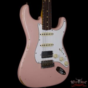 2018 Fender Custom Shop 1962 Stratocaster HSS EVH Pickup Relic Rosewood Fingerboard Shell Pink - Image 4