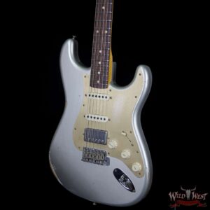 Fender Custom Shop 1962 Stratocaster HSS EVH Pickup Relic Rosewood Fingerboard Inca Silver - Image 3