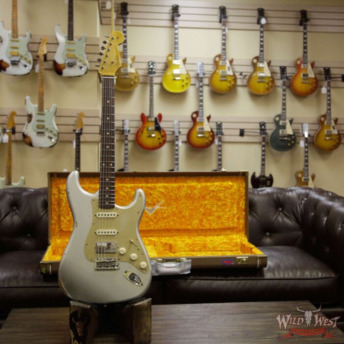 Fender Custom Shop 1962 Stratocaster HSS EVH Pickup Relic Rosewood Fingerboard Inca Silver - Image 4