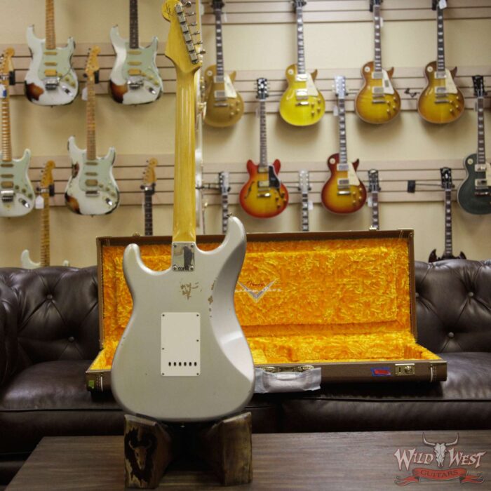 Fender Custom Shop 1962 Stratocaster HSS EVH Pickup Relic Rosewood Fingerboard Inca Silver - Image 7