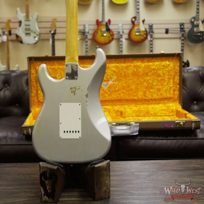Fender Custom Shop 1962 Stratocaster HSS EVH Pickup Relic Rosewood Fingerboard Inca Silver - Image 9