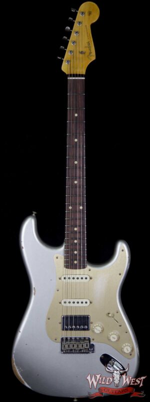 Fender Custom Shop 1962 Stratocaster HSS EVH Pickup Relic Rosewood Fingerboard Inca Silver