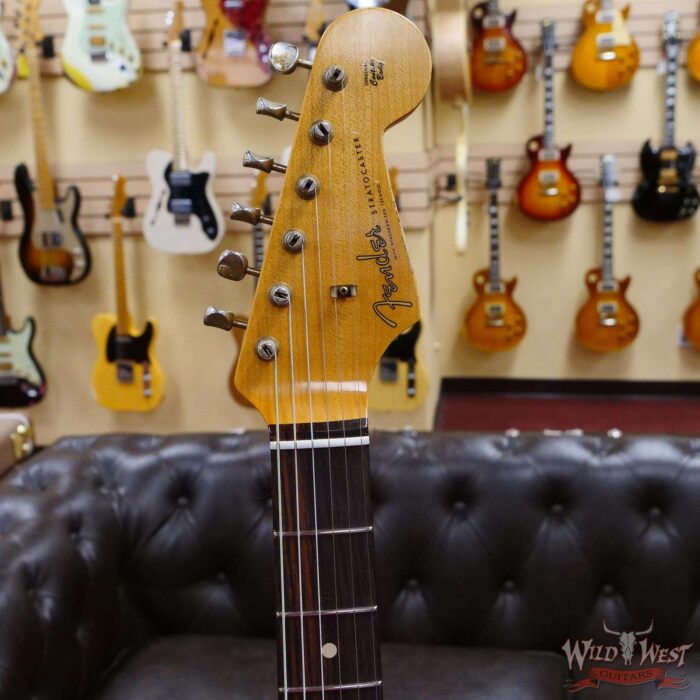 Fender Custom Shop 1962 Stratocaster Relic AAA Rosewood Board with Quartersawn Maple Neck Black - Image 7
