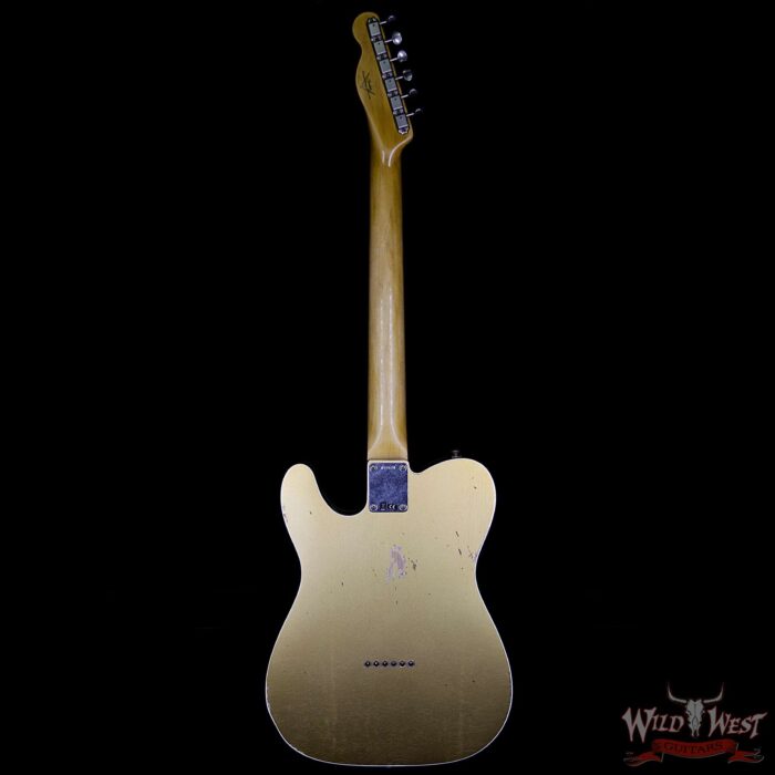 Fender Custom Shop 1962 Telecaster Custom Relic HH EVH Pickups Aztec Gold - Image 7