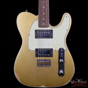 Fender Custom Shop 1962 Telecaster Custom Relic HH EVH Pickups Aztec Gold - Image 3