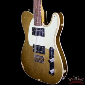 Fender Custom Shop 1962 Telecaster Custom Relic HH EVH Pickups Aztec Gold - Image 2