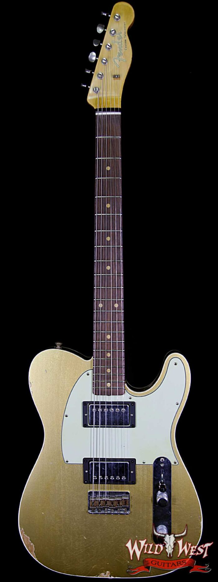 Fender Custom Shop 1962 Telecaster Custom Relic HH EVH Pickups Aztec Gold - Image 1