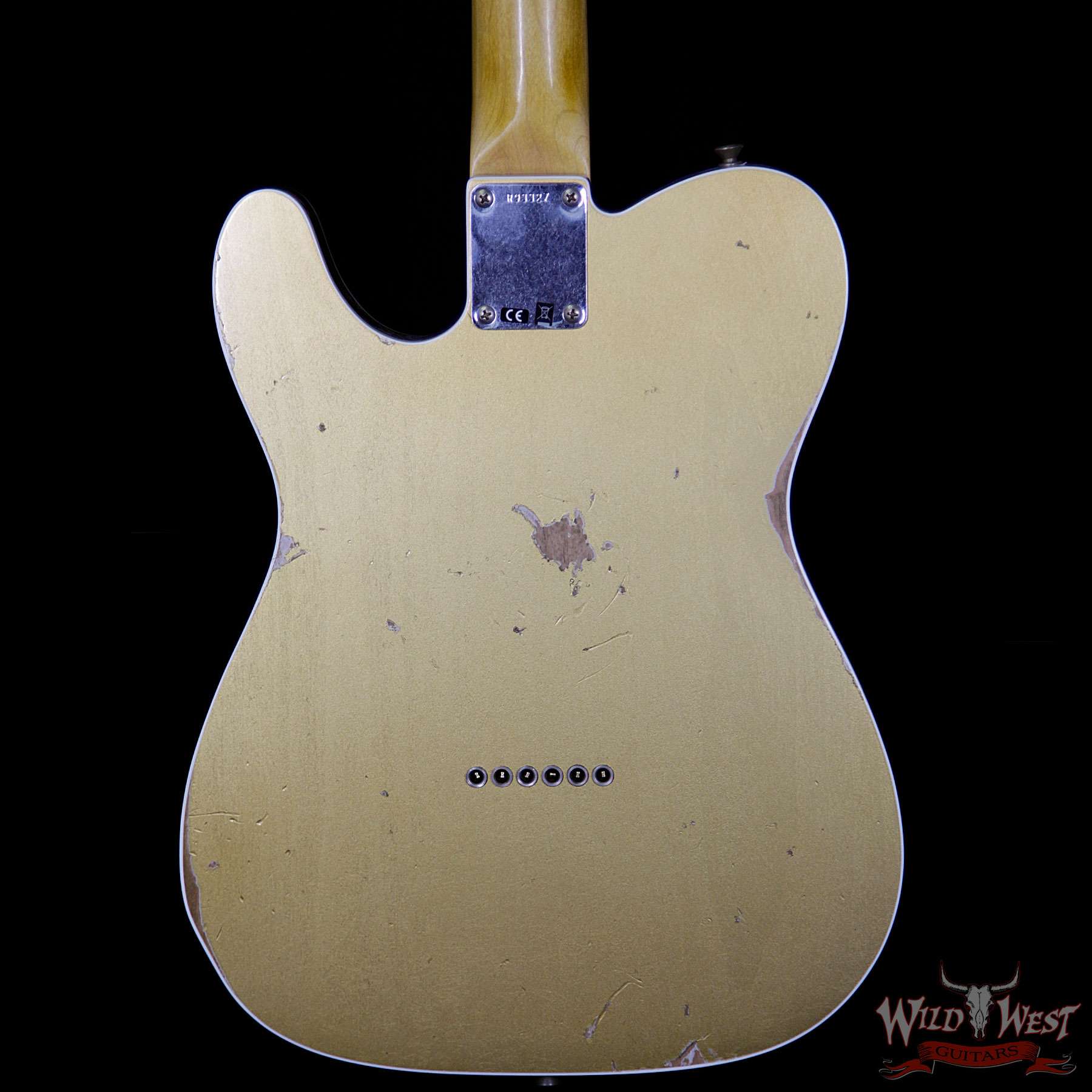 fender-1962tele-relic-azg-r93327-bbb__wwg.jpg Fender Custom Shop 1962 Telecaster Custom Relic HH EVH Pickups Aztec Gold - Image 7