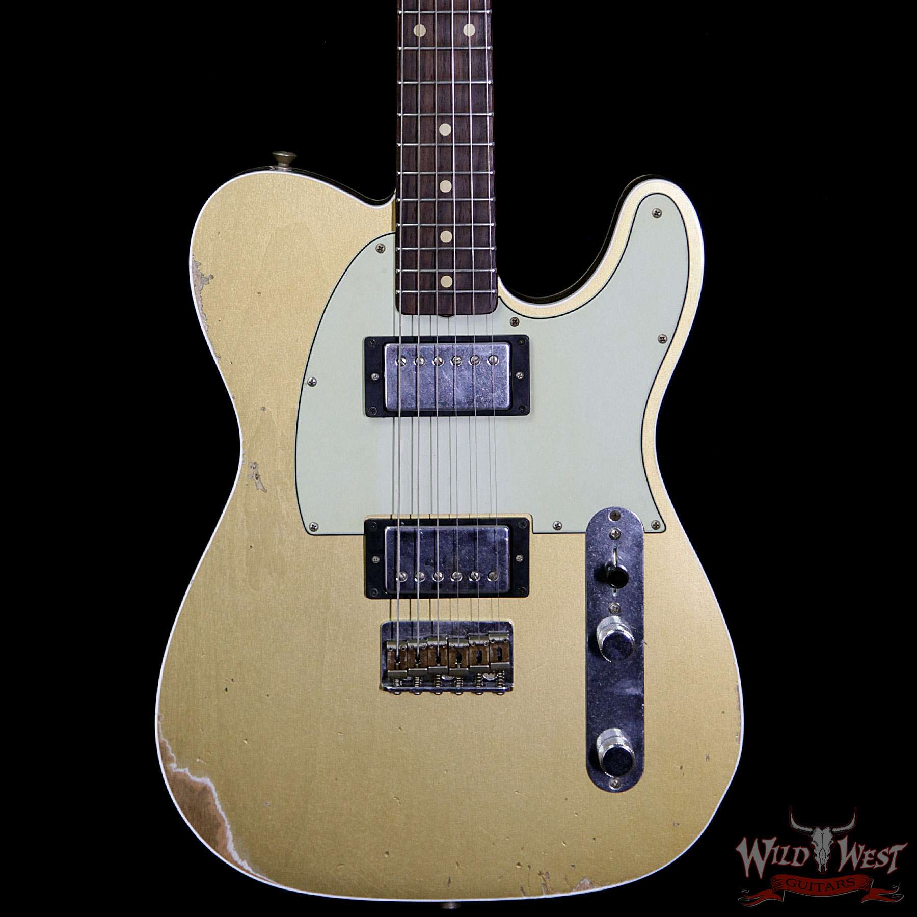 fender-1962tele-relic-azg-r93327-bbf__wwg.jpg Fender Custom Shop 1962 Telecaster Custom Relic HH EVH Pickups Aztec Gold - Image 3