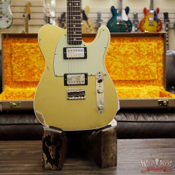 Fender Custom Shop 1962 Telecaster Custom Relic HH EVH Pickups Aztec Gold - Image 10