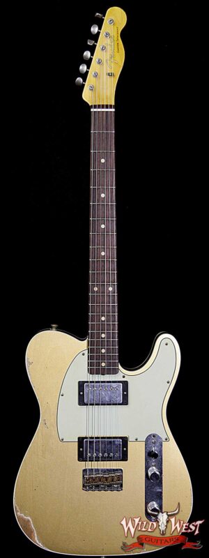 Fender Custom Shop 1962 Telecaster Custom Relic HH EVH Pickups Aztec Gold