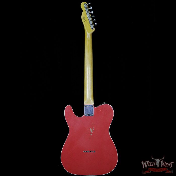 2018 Fender Custom Shop 1962 Telecaster Custom Relic HH EVH Pickups Fiesta Red - Image 2