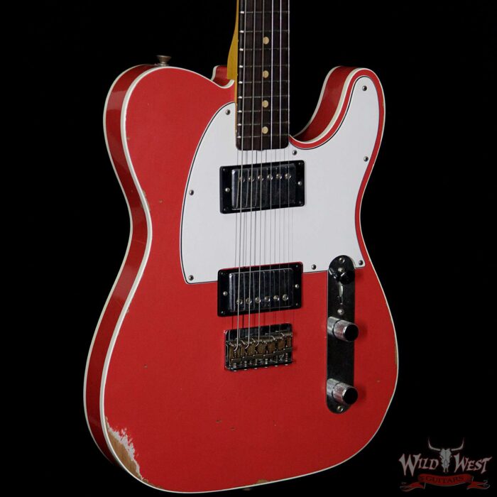2018 Fender Custom Shop 1962 Telecaster Custom Relic HH EVH Pickups Fiesta Red - Image 6