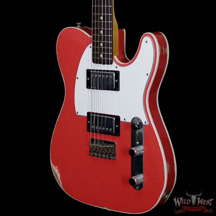 2018 Fender Custom Shop 1962 Telecaster Custom Relic HH EVH Pickups Fiesta Red - Image 9