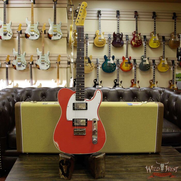 2018 Fender Custom Shop 1962 Telecaster Custom Relic HH EVH Pickups Fiesta Red - Image 12