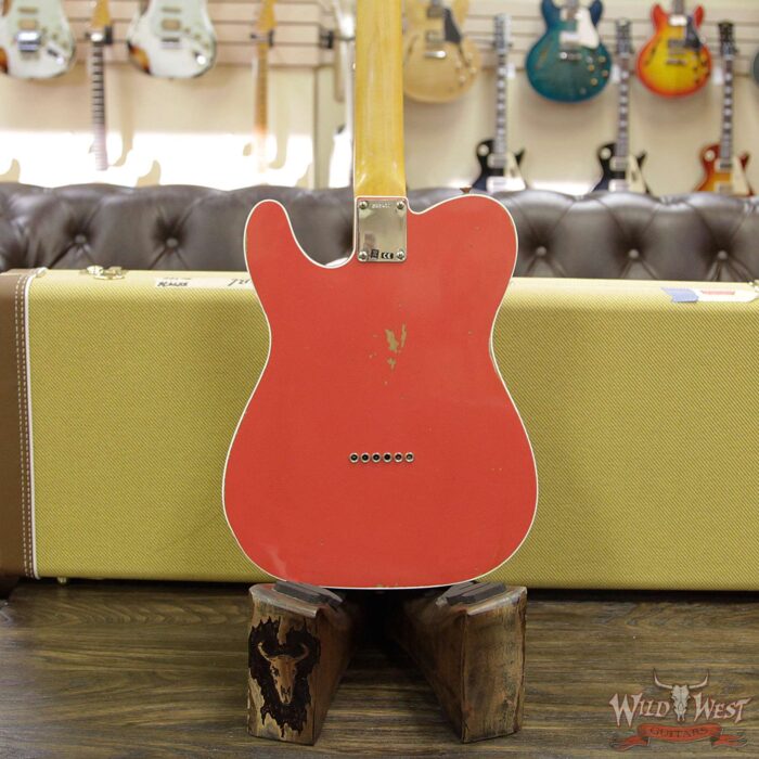 2018 Fender Custom Shop 1962 Telecaster Custom Relic HH EVH Pickups Fiesta Red - Image 13